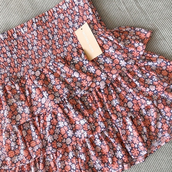 MICHAEL Kors Tiered Ruffle floral skirt - Picture 2 of 10